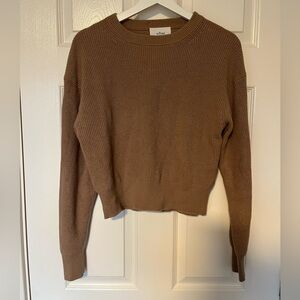 Wilfred merino blend cropped sweater - size S